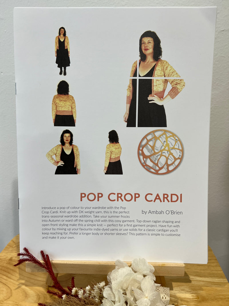 Pop Crop Cardi by Ambah O'Brien