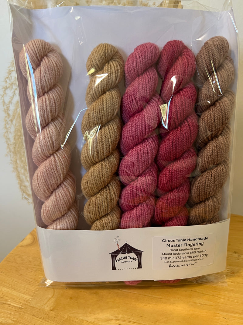 Rosewater - Muster Fingering Mini 125g Sets