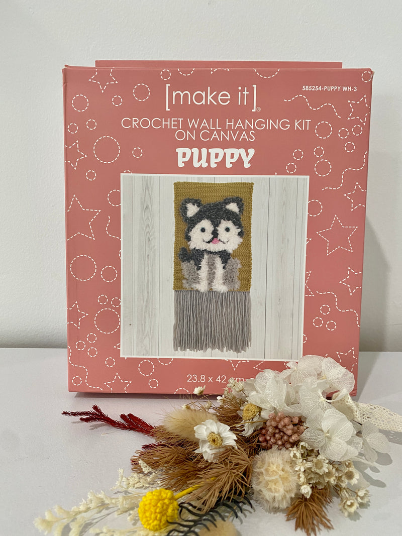Puppy - Make it Crochet Wall Hanging Kit