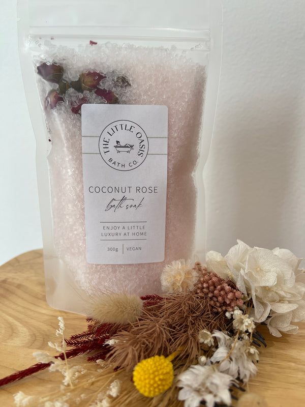 Coconut Rose Bath Salts