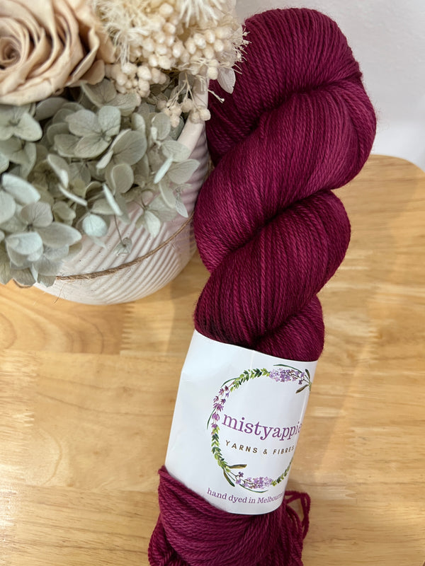 Aubergine - 4 Ply Superwash Sock
