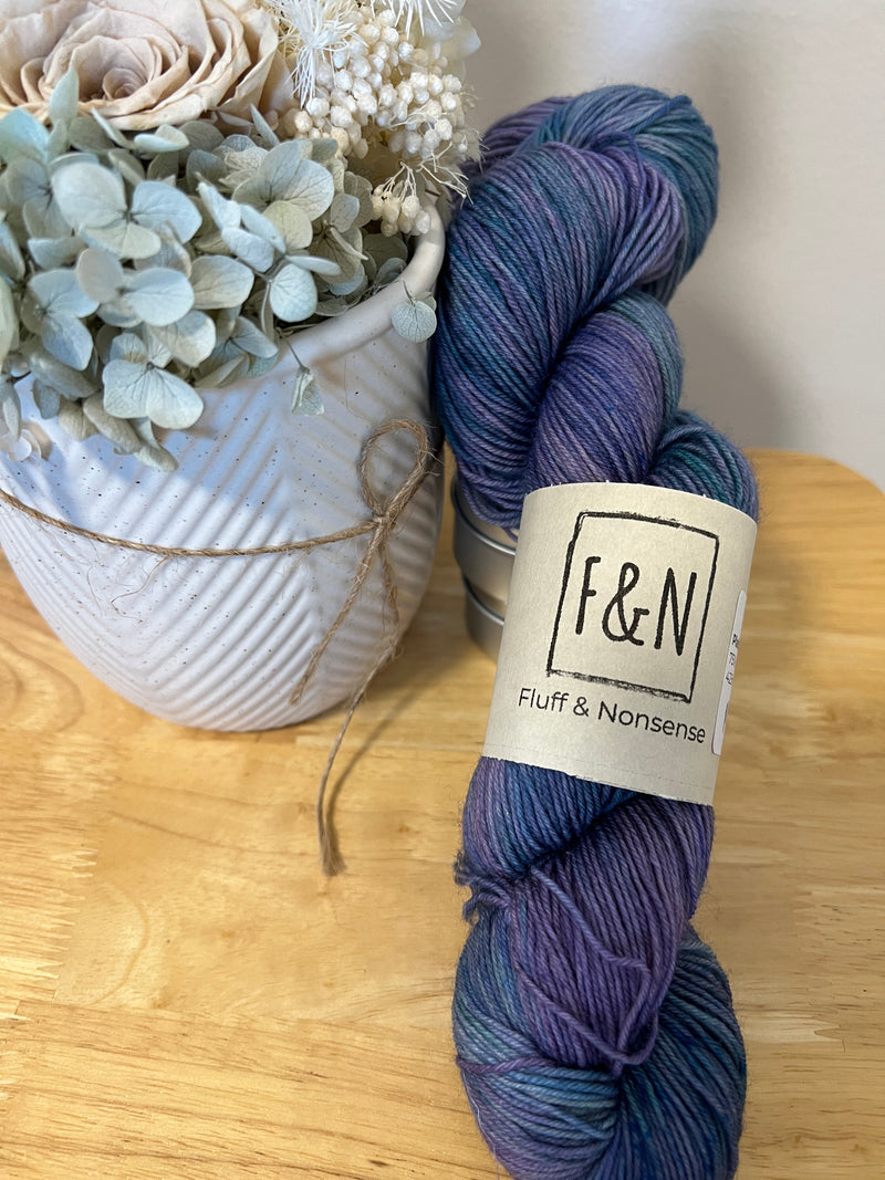 Mermaid Flair -Platinum - BFL Sock - 4ply
