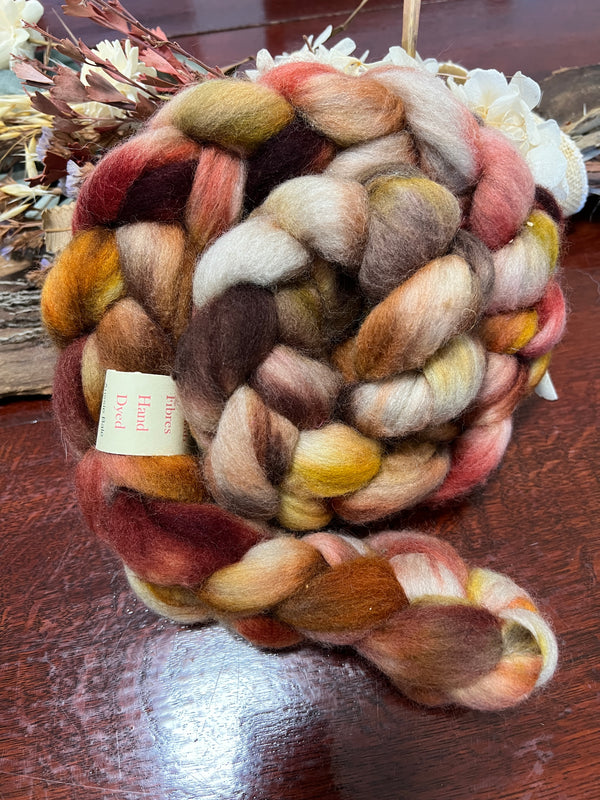 Handdyed Coloured Merino + Corridale Type Wool Tops