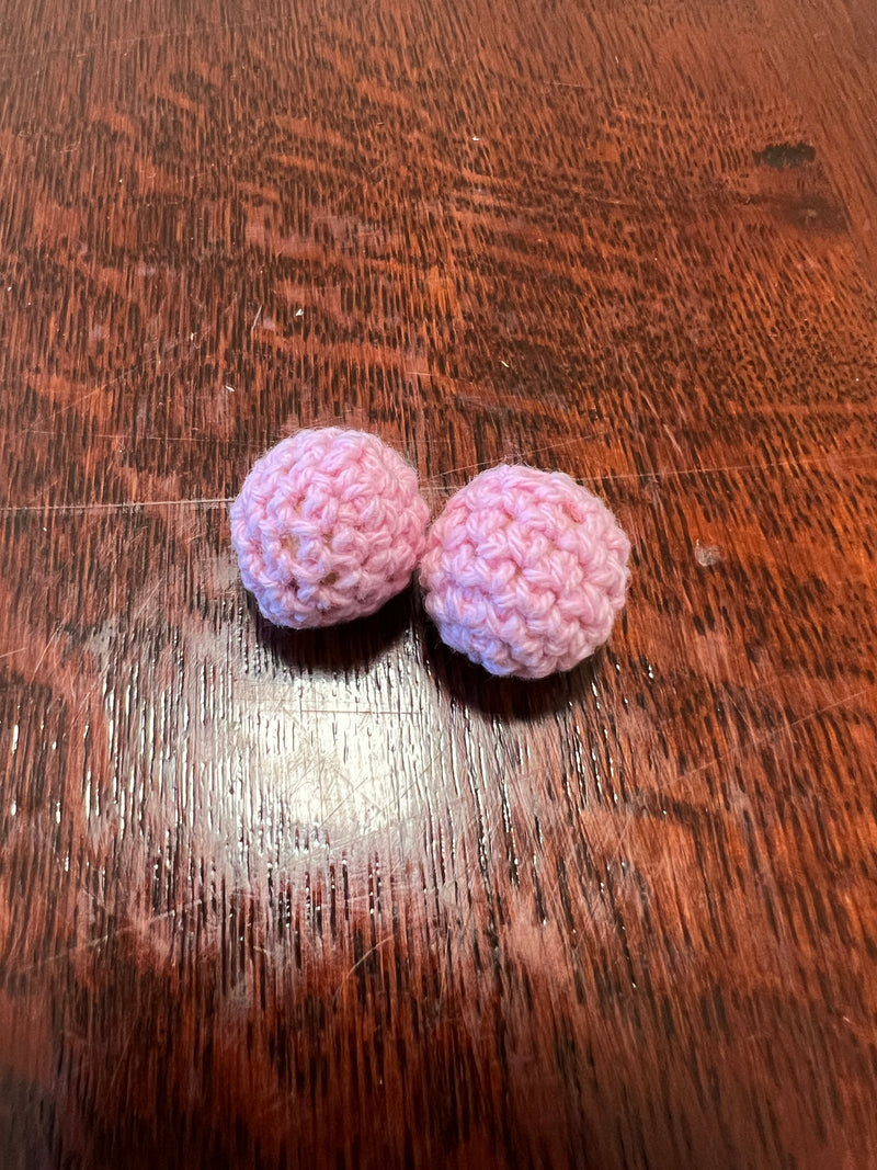 Needle stoppers - crochet balls