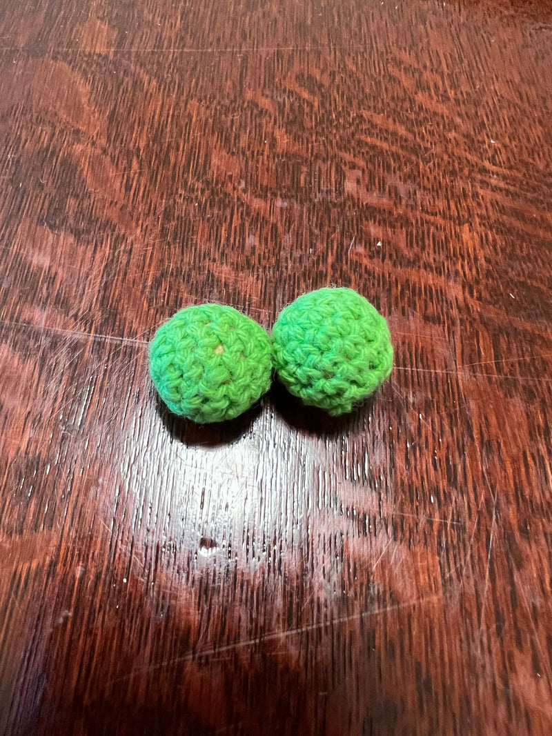 Needle stoppers - crochet balls