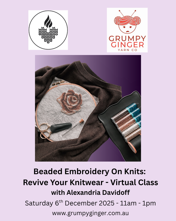 Beaded Embroidery On Knits: Revive Your Knit Wear - Virtual Workshop