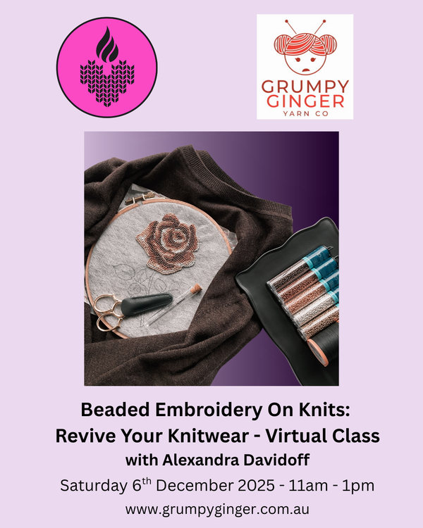 Beaded Embroidery On Knits: Revive Your Knit Wear - Virtual Workshop