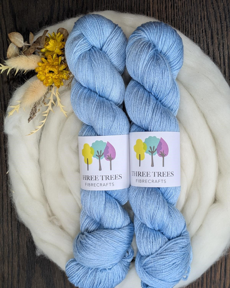 Blue Aura- 4ply Merino Silk
