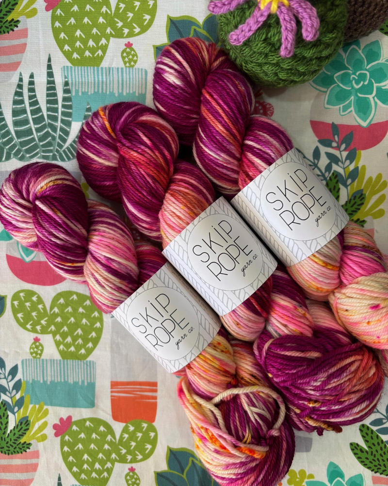 Cactus Flower - 8ply - Skip Rope Yarn Co