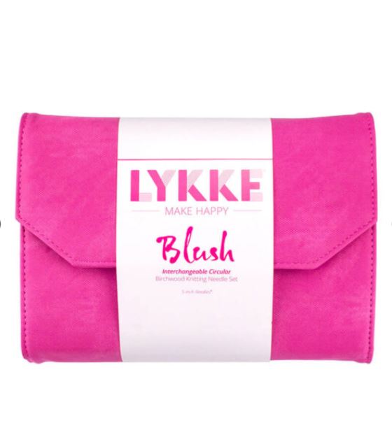 Lykke Interchangeable Knitting Needle Set 5" Pairs- Blush
