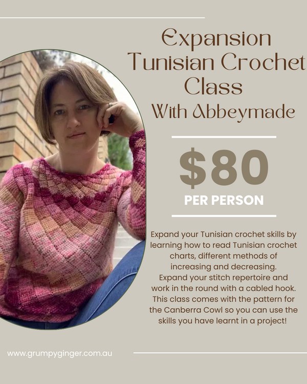 Expansion Tunisian Crochet Workshop- Saturday 24th May