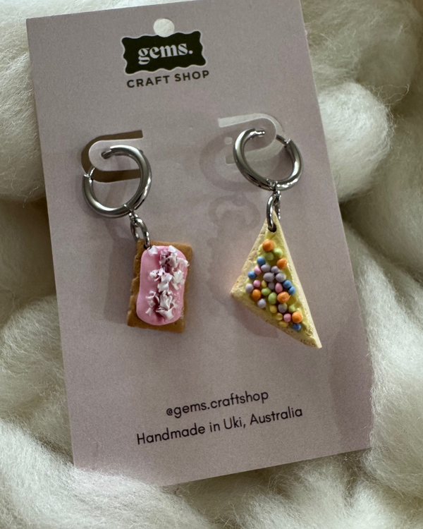 Fairy Bread and Iced Vovo Biscuit Stitch Marker - Gems Craft Shop