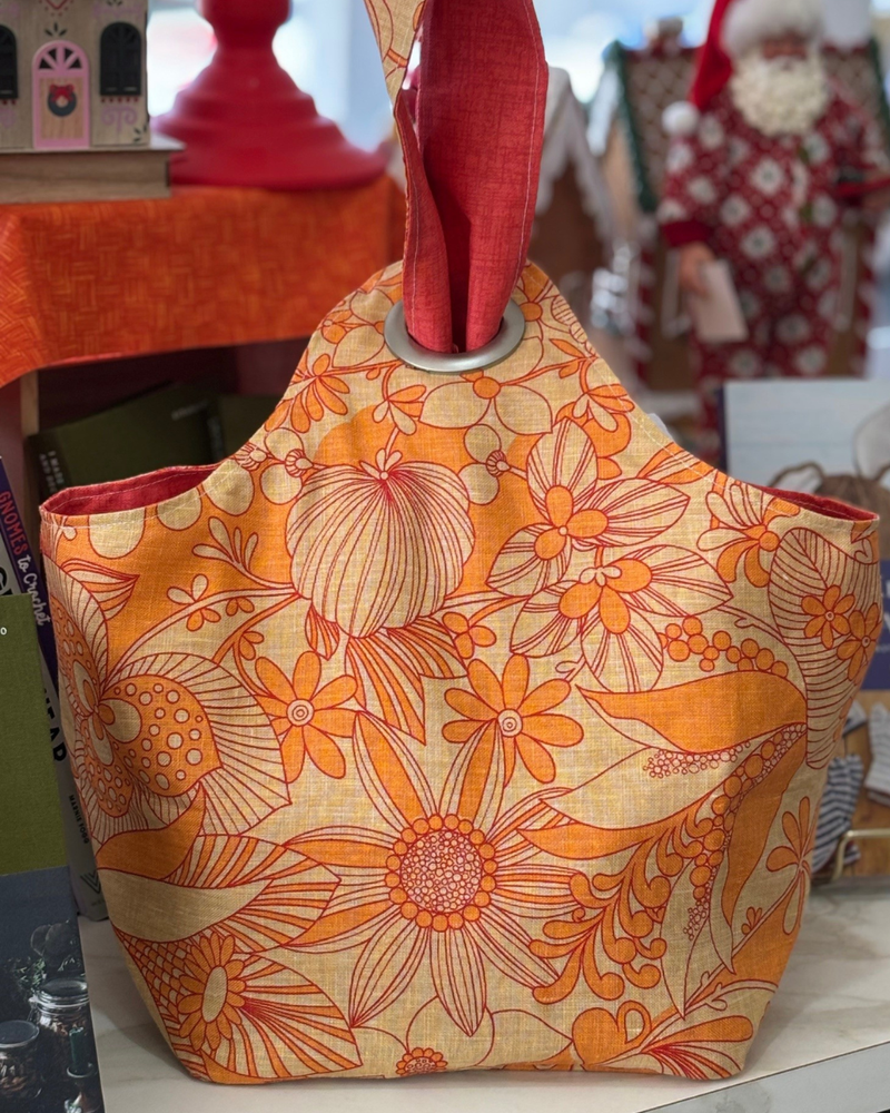 Large Floral Dumpling Bag