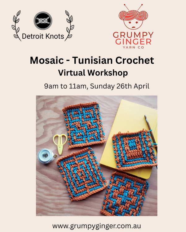 Tunisian Crochet: Mosaic - Virtual Workshop