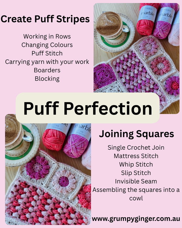Puff Perfection- Crochet Workshop Sunday 31st August 2025