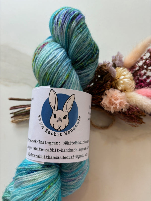 Rainbow Fish- 4 ply Superwash Merino