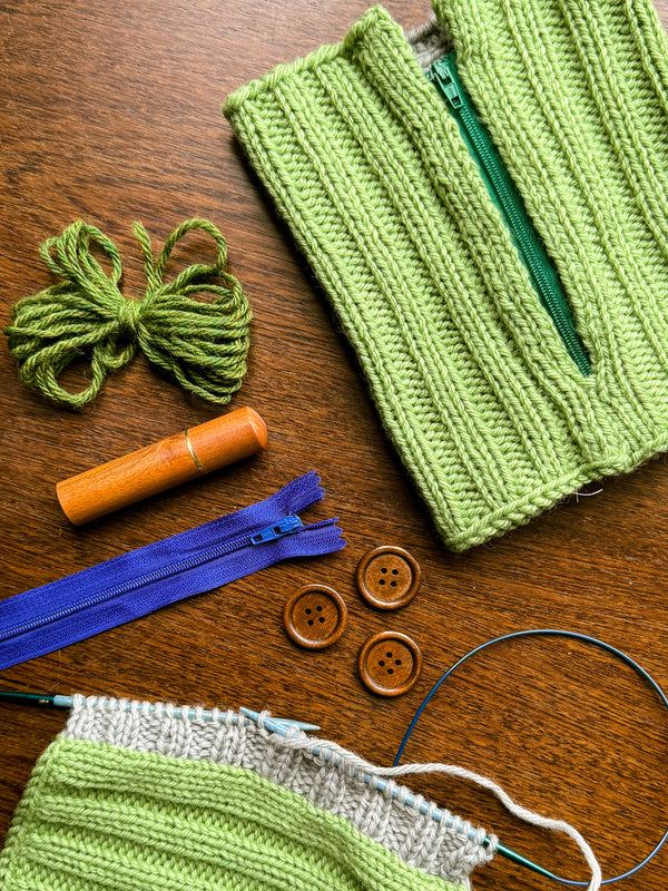 Fasten Your Seatbelts: Adding Fasteners to Your Knits - 17th June - Virtual Workshop