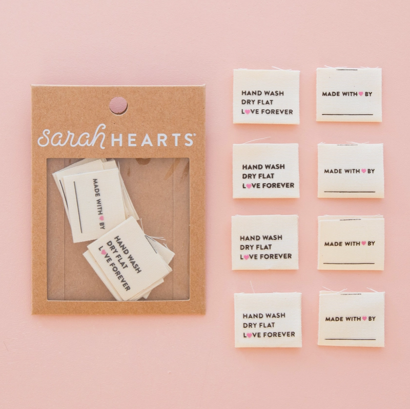 Hand Wash Dry Flat Woven Labels