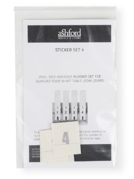 Sticker Set- Vinyl Adhesive numbers 1-4