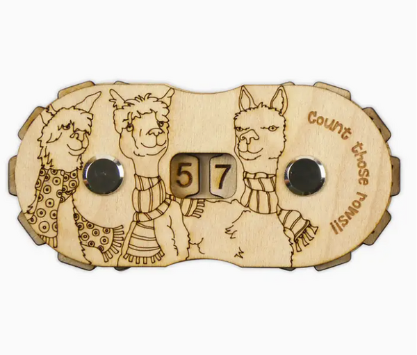 Alpaca's Wooden Row Counter