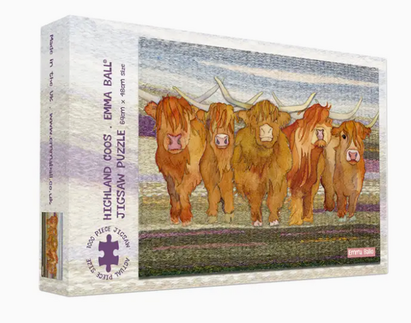 Highland Coos 1000 Piece Boxed Jigsaw Puzzle