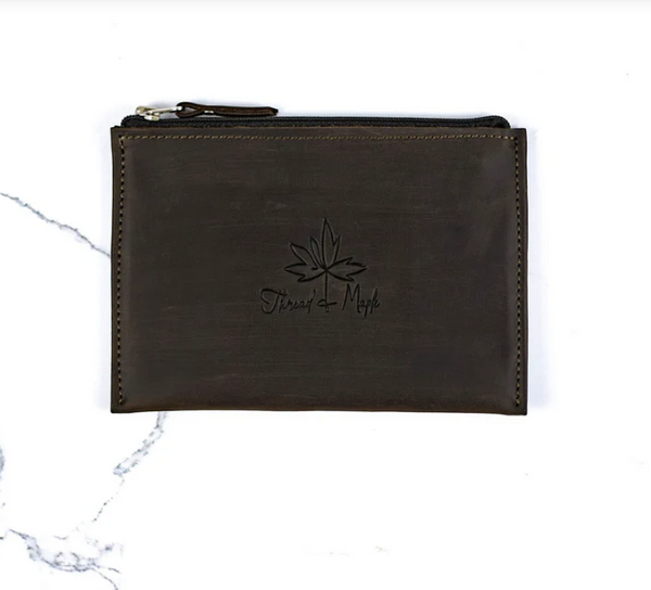 Leather Zip Pocket