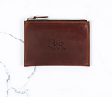 Leather Zip Pocket