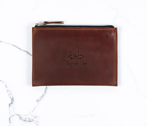 Leather Zip Pocket