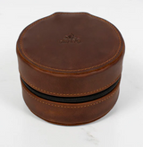 In the round leather zip case