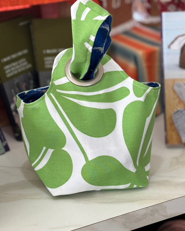 Small Green Floral Dumpling Bag