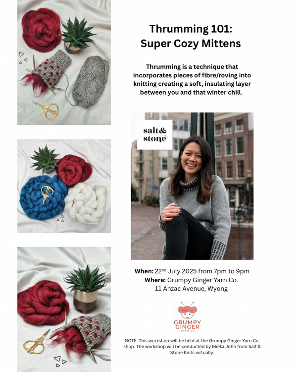 Thrumming 101: Super Cozy Mittens - 22nd July - Virtual Workshop