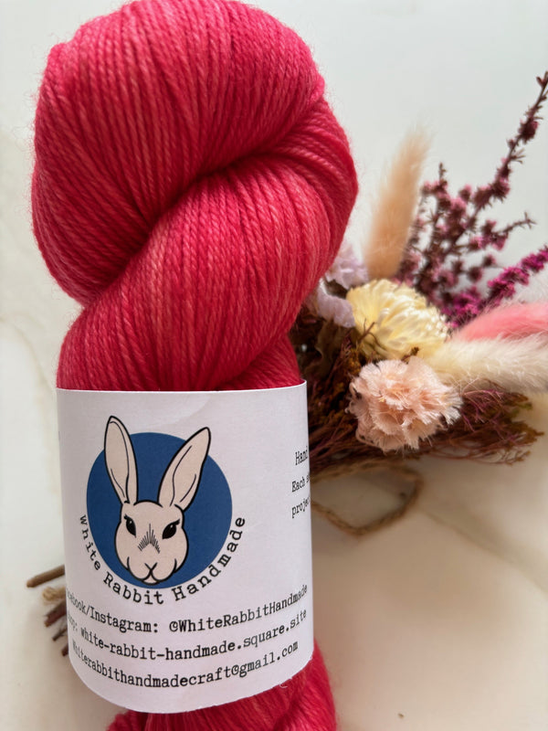 Tomato- 4 ply Superwash Merino