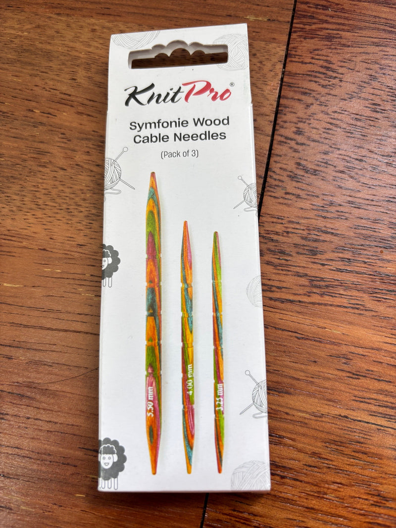 Symfonie Wood Cable needles (pack of 3)