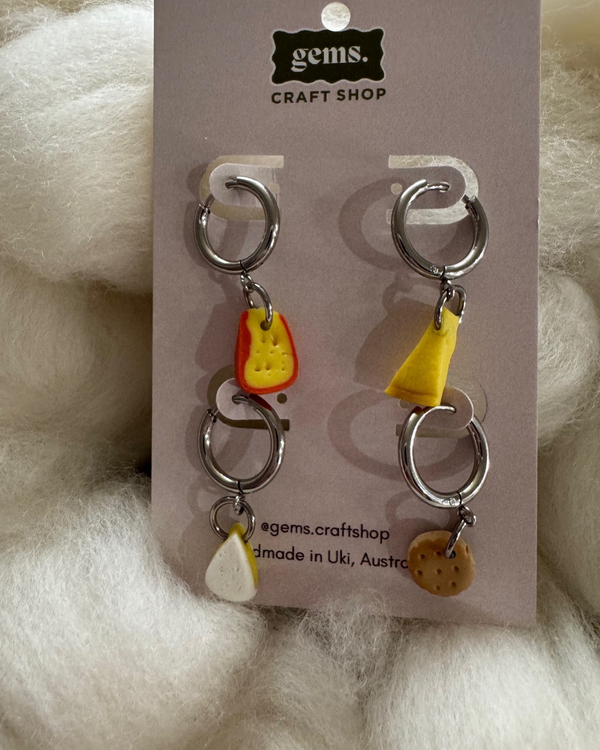 Cheese Stitch Markers - Gems Craft Shop