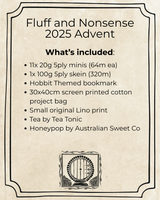 Fluff and Nonsense Advent Calendar 2025 - Inspired By The Hobbit