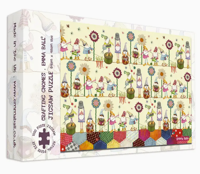 Crafting Gnomes 1000 Piece Boxed Jigsaw Puzzle