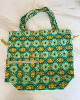 Medium Classic Drawstring Bag plus Notions Pouch