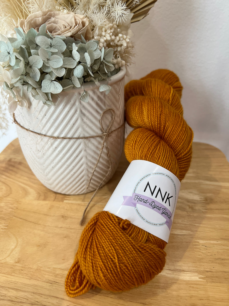 Dirty Mustard 1 - High Twist Sock Yarn