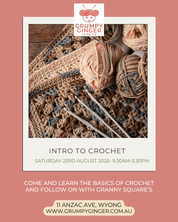 Introduction To Crochet & Granny Squares Workshop- Saturday 23rd August 2025