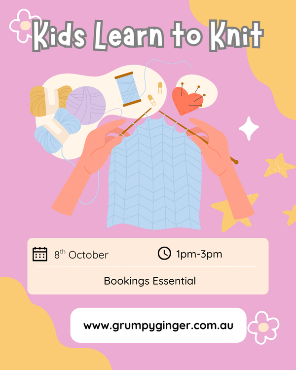 Kids Holiday Classes- Learn to Knit - 8th October 2025