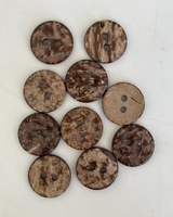 Dark Timber Round Buttons