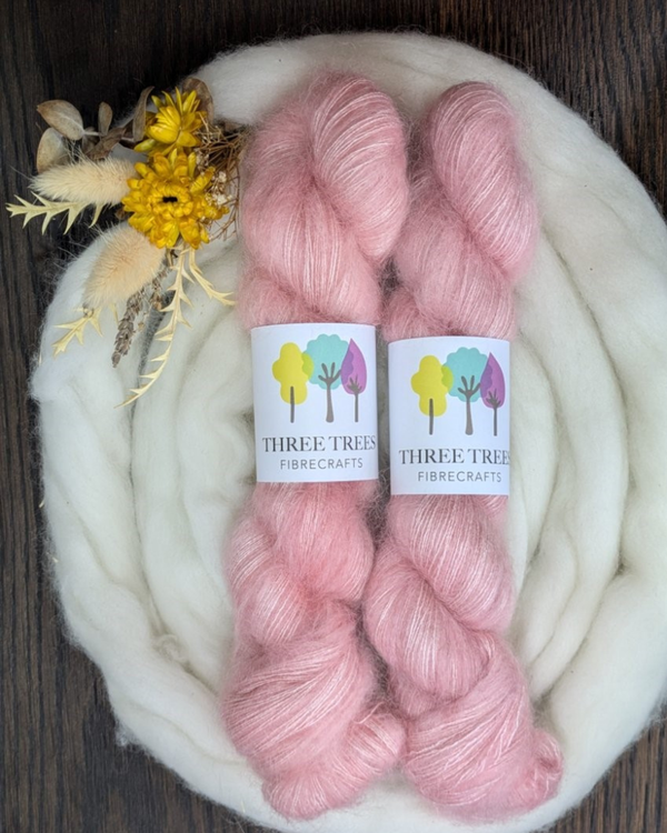 Pink Ruffles - Mohair/Silk