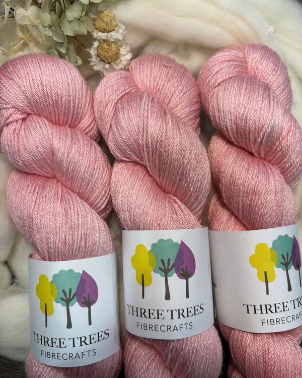 Pink Ruffles  - 4ply Merino Silk