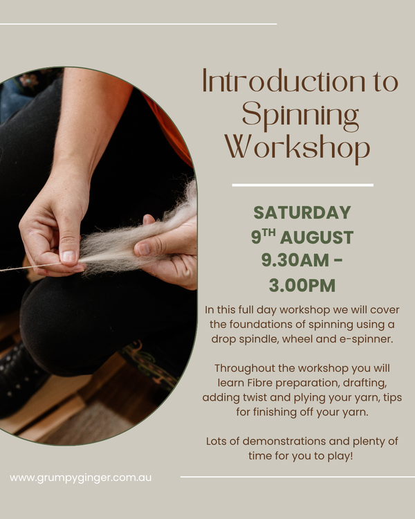 Introduction to Spinning -  Saturday 9th August, 2025