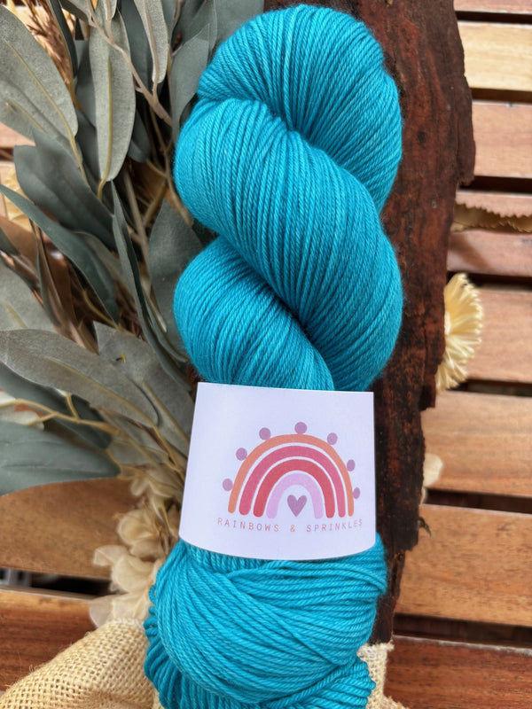 Turquoise Blue- Rainbows and Sprinkles