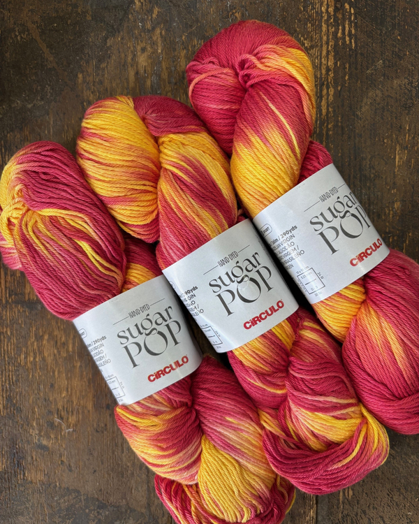 Sugar Pop 5 ply Cotton - 9165 Yellow Hibiscus