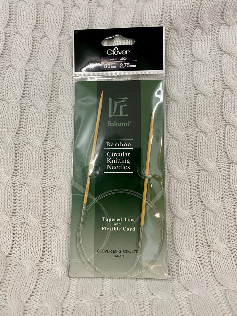 Clover Bamboo Circular K/P 80cm