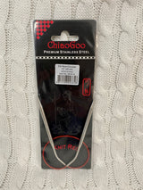 Chiaogoo- Knit Red ( 40 cm) Stainless Steel Circular Needles