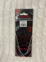 Chiaogoo- Knit Red ( 40 cm) Stainless Steel Circular Needles