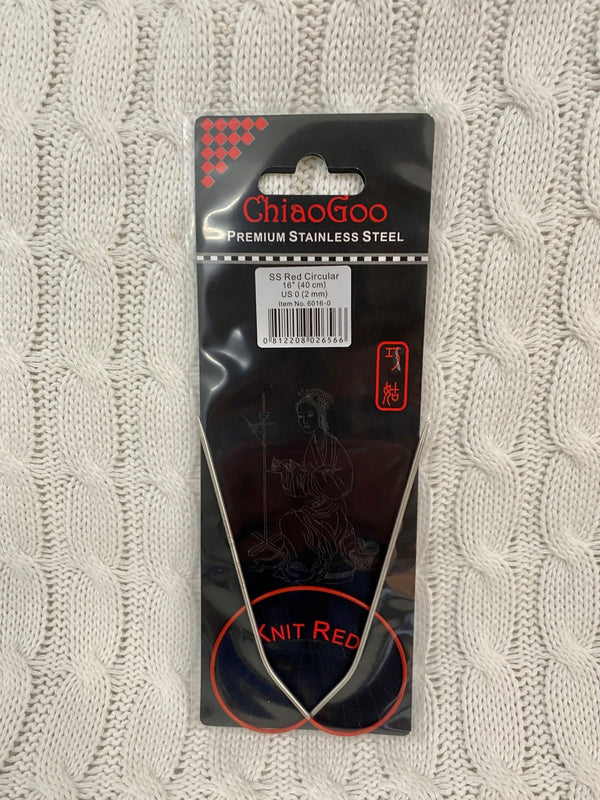Chiaogoo Red Stainless Steel Circular Needles